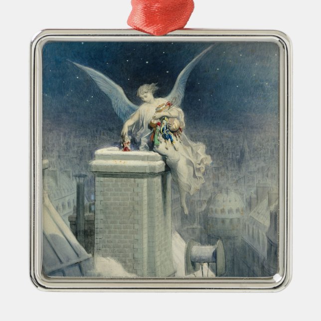 Christmas Eve Metal Ornament (Front)