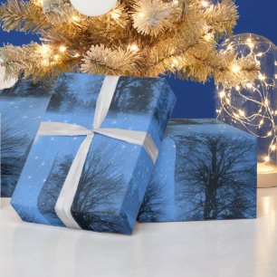 Christmas Eve, North Star, Winter, Snow Wrapping Paper
