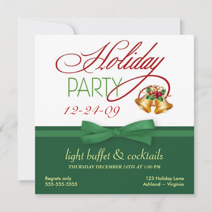 Christmas Eve Open House Invitations | Zazzle.com