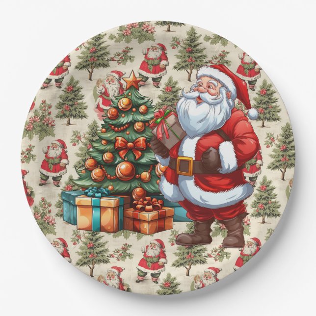 Christmas Eve Paper Plates (Front)