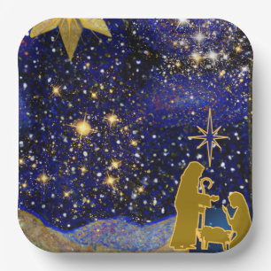 Christmas Eve Paper Plates