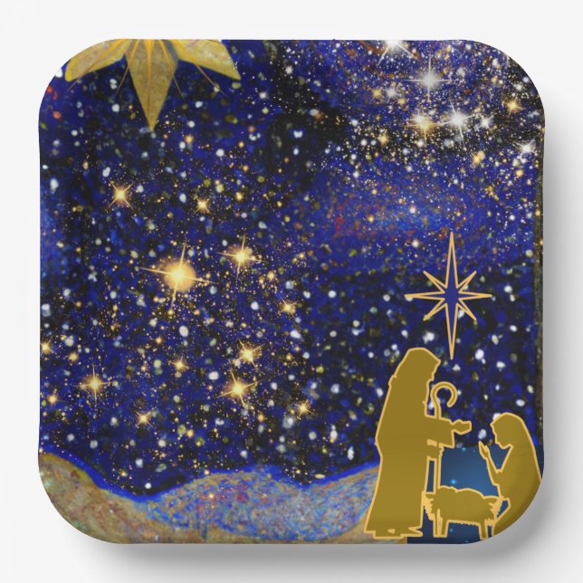 Christmas Eve Paper Plates (Front)