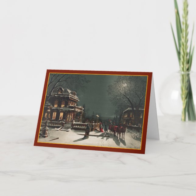 Christmas Eve Party - Vintage Card (Front)