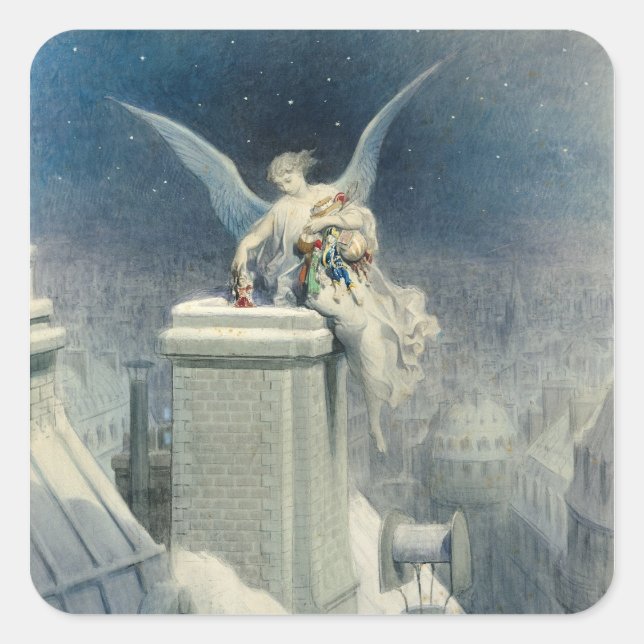 Christmas Eve Square Sticker (Front)