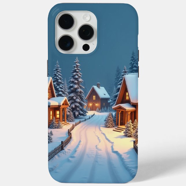 Christmas Eve Village Case-Mate iPhone Case (Back)