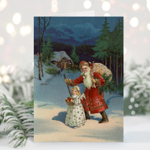 Christmas Eve   Vintage Holiday Card