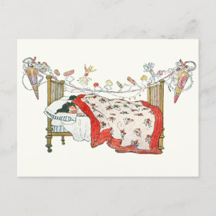 Christmas Eve Vintage Invitation Postcard