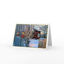 Christmas Eve Visitors (Cougar and Crow)