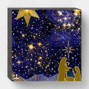 Christmas Eve Wooden Box Sign