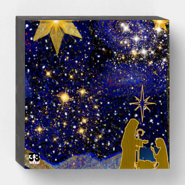 Christmas Eve Wooden Box Sign (Front Horizontal)