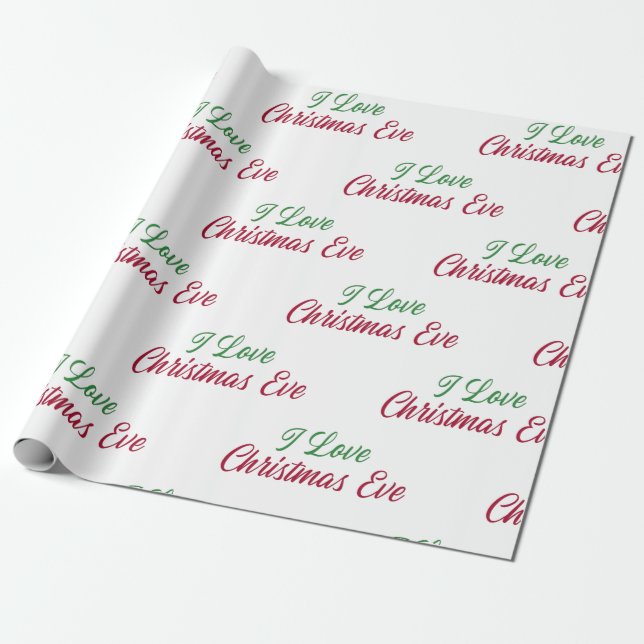 Christmas Eve Wrapping Paper (Unrolled)
