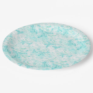 Christmas evergreen leaves paper plates