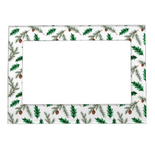 Christmas Evergreen Magnetic Frame