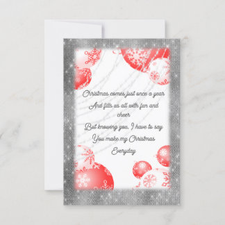 Christmas everyday sentiment invitation