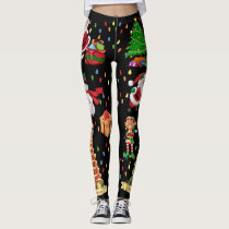 Christmas Everything Ugly Sweater Party leggings Christmas Everything Ugly Sweater Party leggings