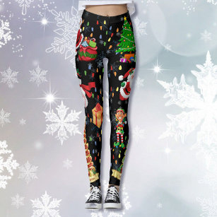 Christmas Everything Ugly Sweater Party Leggings 2