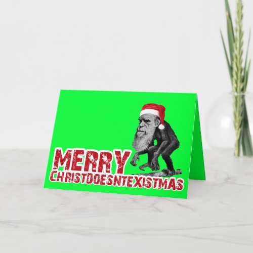 Christmas evolution holiday card
