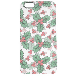 Christmas Exams Seamless Pattern Clear iPhone 6 Plus Case