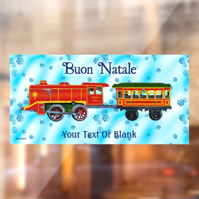 Christmas Express - Buon Natale Window Cling (Sheet 2)