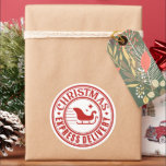 Christmas Express Delivery  Classic Round Sticker<br><div class="desc">Christmas Express Delivery | Christmas | Sled</div>