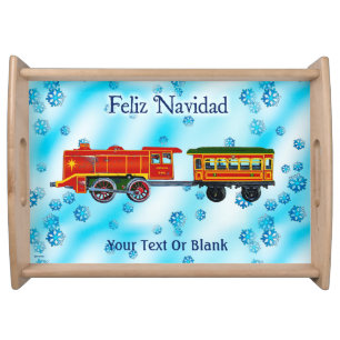 Christmas Express - Feliz Navidad Serving Tray