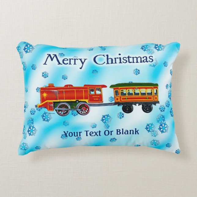 Christmas Express - Merry Christmas Accent Pillow (Front)