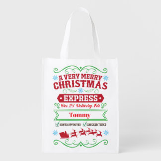 Christmas - Express - PERSONALIZE Grocery Bag