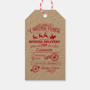 Christmas Express Personalized Delivery Gift Tags