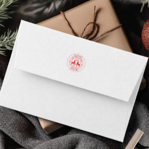 Christmas Express Red Classic Rubber Stamp