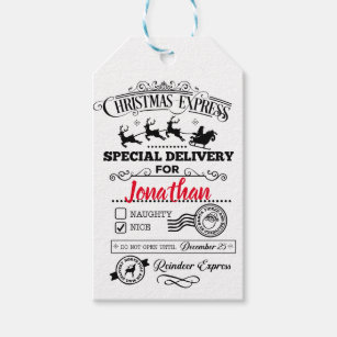 Christmas Express, Special Delivery Gift Tags