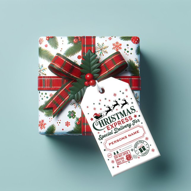 Christmas Express Special Delivery Gift Tags (Creator Uploaded)