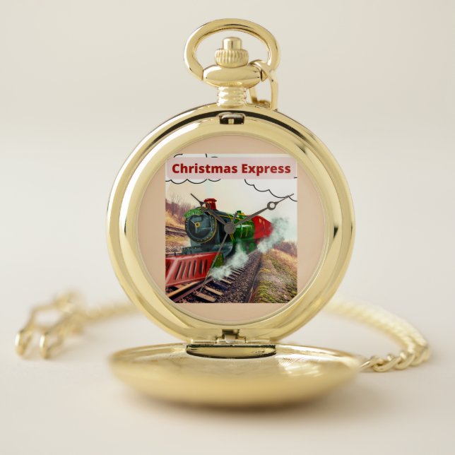 Christmas express train, pocket watch (Inside)