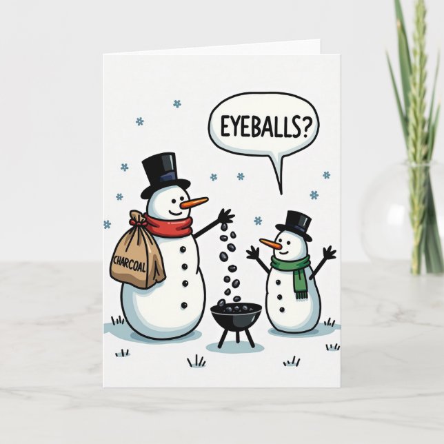 Christmas Eyeballs Question Card (Front)