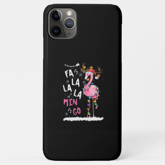 Christmas - Fa-La-La Mingo Flamingo With Christmas iPhone 11 Pro Max Case