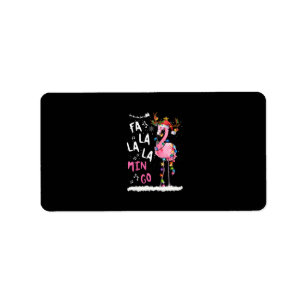 Christmas - Fa-La-La Mingo Flamingo With Christmas Label