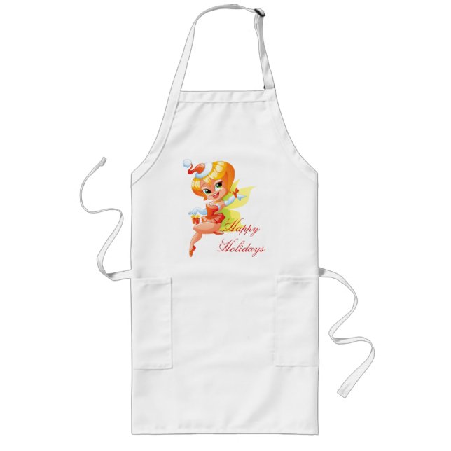 Christmas Faerie Apron - Happy Holidays! (Front)