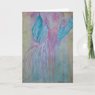 Christmas Faerie Bird Holiday Card