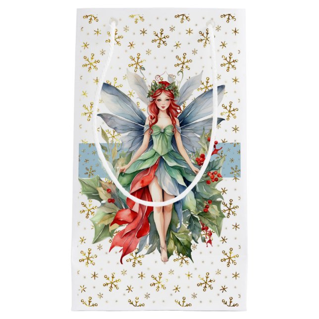 Christmas Fairy Christmas Gift Bag (Front)