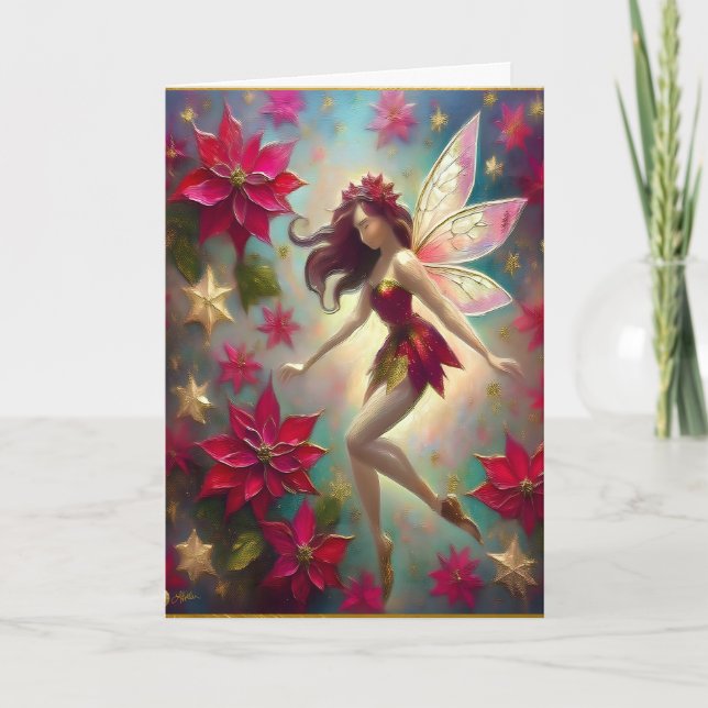 Christmas Fairy Collection - Auburn Hair Card (Front)