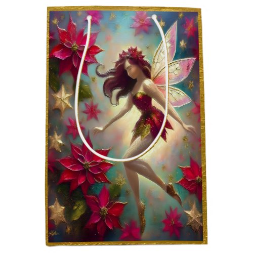 Christmas Fairy Collection _ Auburn Hair Medium Gift Bag