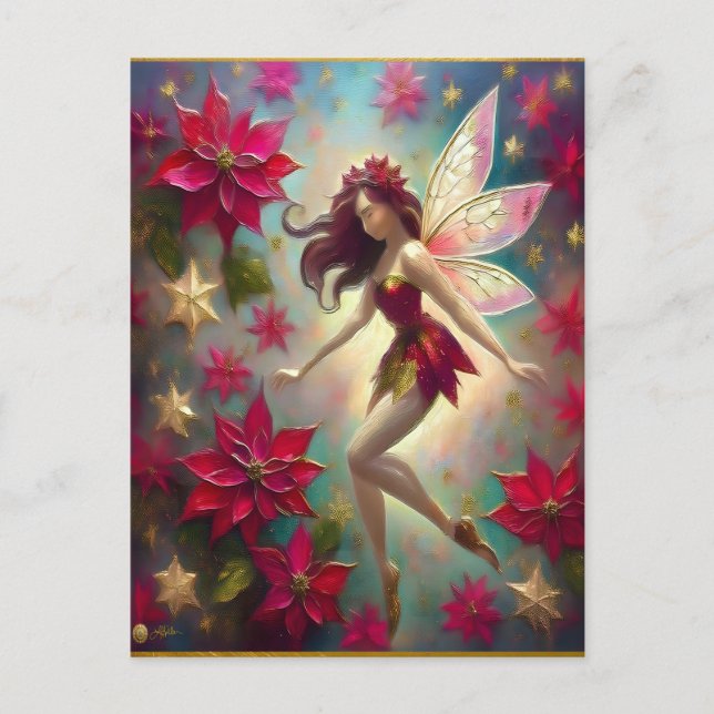 Christmas Fairy Collection - Auburn Hair Postcard (Front)