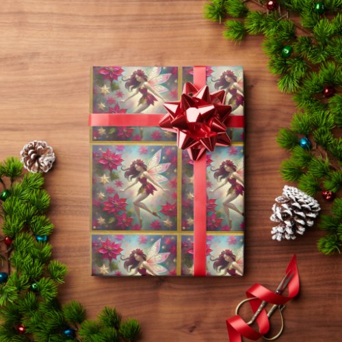 Christmas Fairy Collection _ Auburn Hair Wrapping Paper