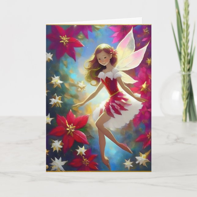 Christmas Fairy Collection - Copper Ginger Hair Card (Front)