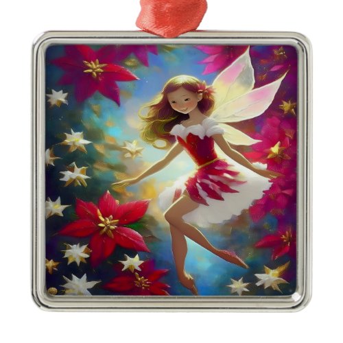 Christmas Fairy Collection - Copper Ginger Hair Metal Ornament
