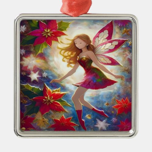 Christmas Fairy Collection _ Ginger Hair Metal Ornament