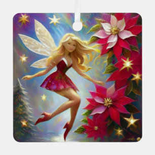 Christmas Fairy Collection - Honey Blonde Hair Metal Ornament