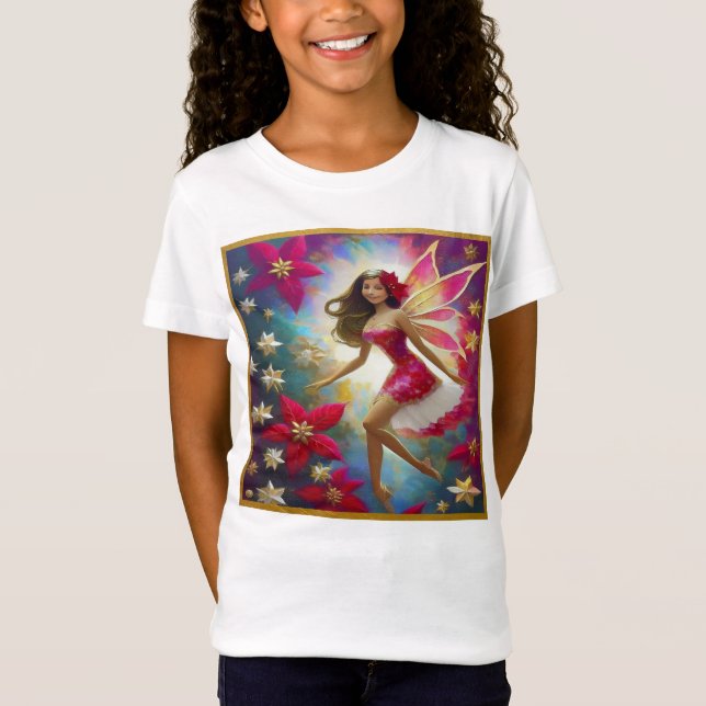 Christmas Fairy Collection - Light Brown Hair T-Shirt (Front)