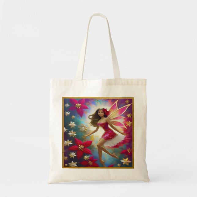 Christmas Fairy Collection - Light Brown Hair Tote Bag (Front)