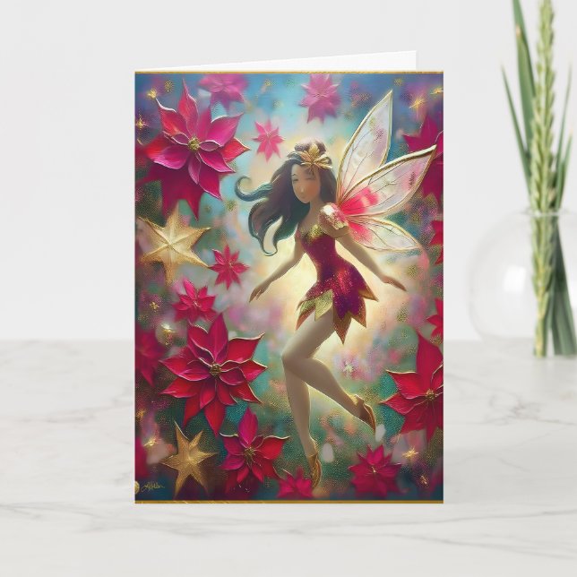 Christmas Fairy Collection - Medium Brown Hair Card (Front)