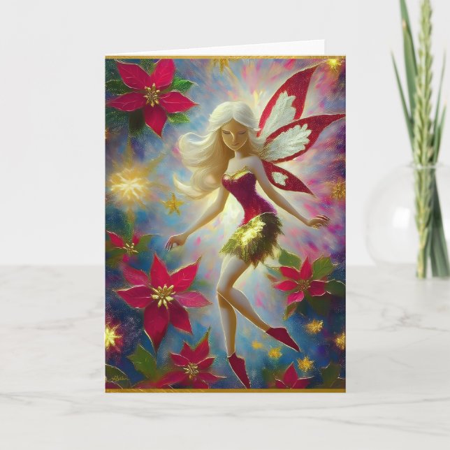 Christmas Fairy Collection - Platinum Blonde Hair Card (Front)